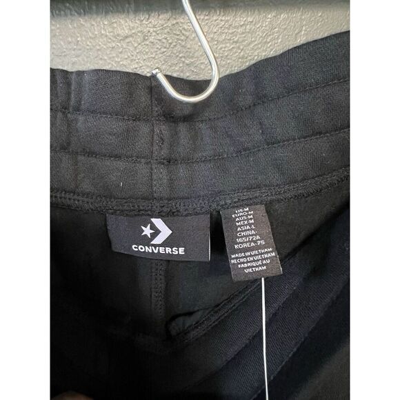 Converse Mens Black athletic Jogger Sweatpants Size Medium NWT - Picture 3 of 3